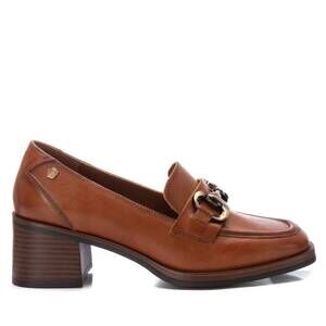 NEW XTI women's leather moccasins in camel